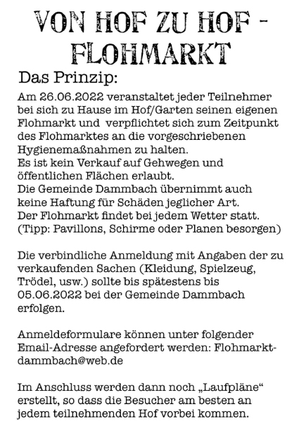 Dammbach Aktuell