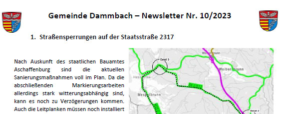 Dammbach Aktuell Newsletter