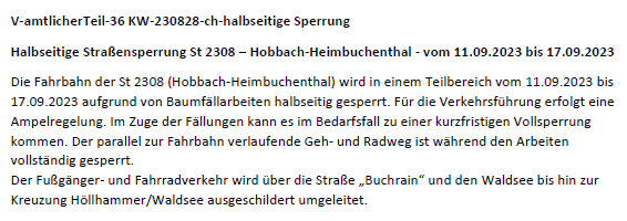 Dammbach Aktuell