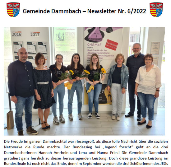 Dammbach Aktuell Newsletter